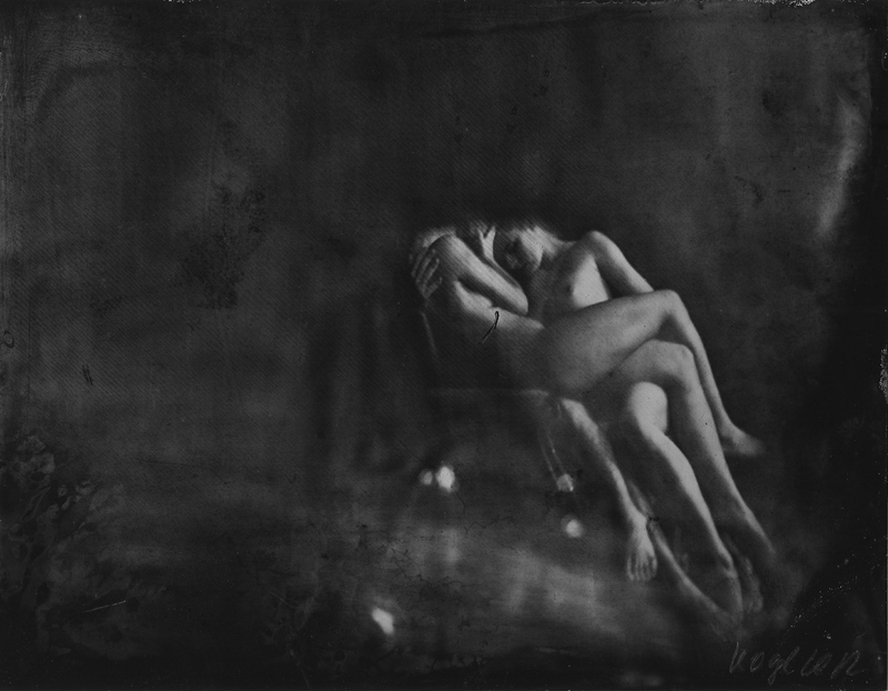 Renata Vogl scanned original ferrotype, siesta,original size 13x10 cm